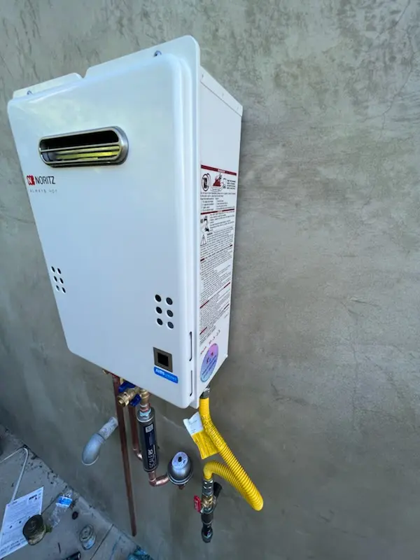 Tankless water heater installation for Chestnut Ridge Acres homes